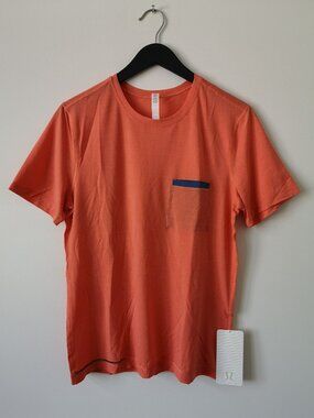 NWT LULULEMON HCRD Orange R.A.D. Lightweight SS Top Shirt Men's Medium